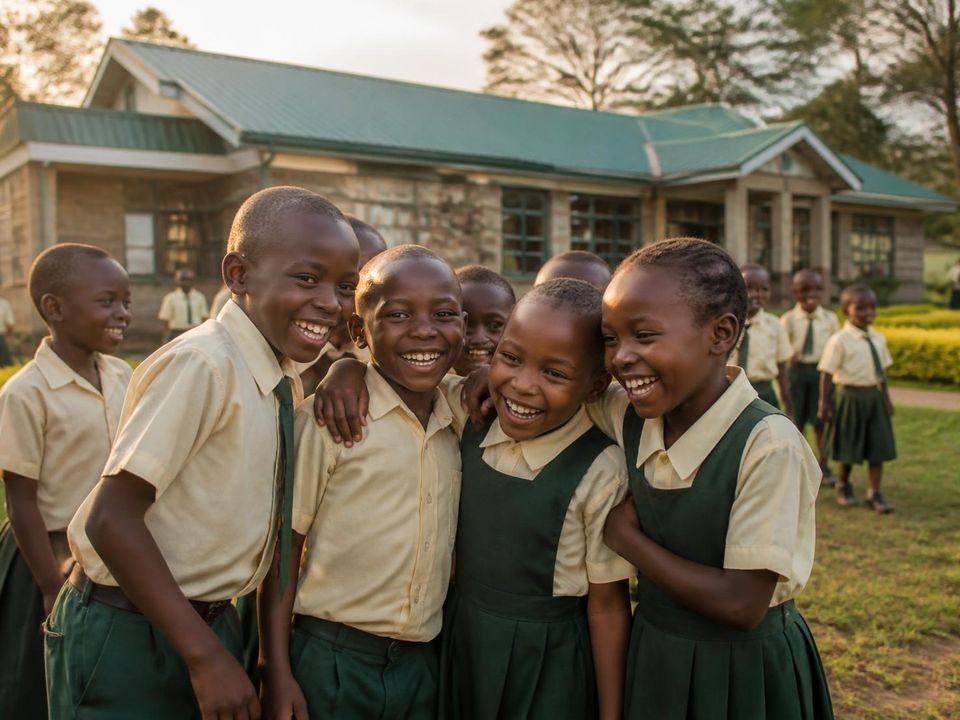 Pupils at the foundation school